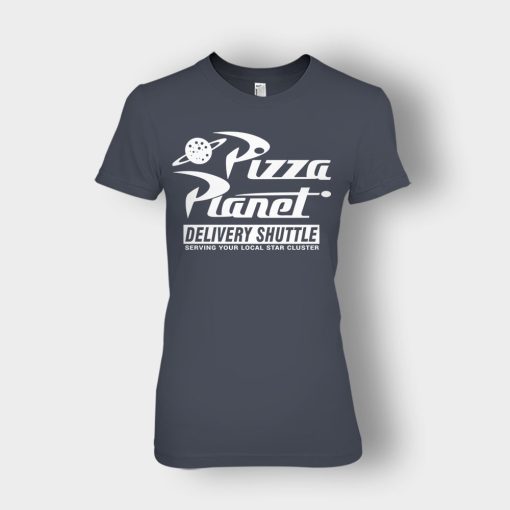 Pizza-Planet-Delivery-Shuttle-Disney-Toy-Story-Ladies-T-Shirt-Dark-Heather