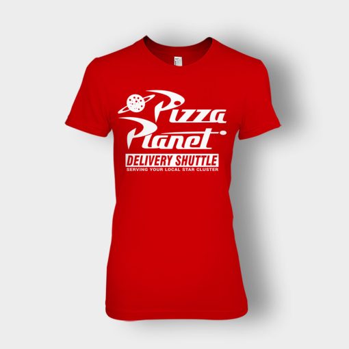 Pizza-Planet-Delivery-Shuttle-Disney-Toy-Story-Ladies-T-Shirt-Red