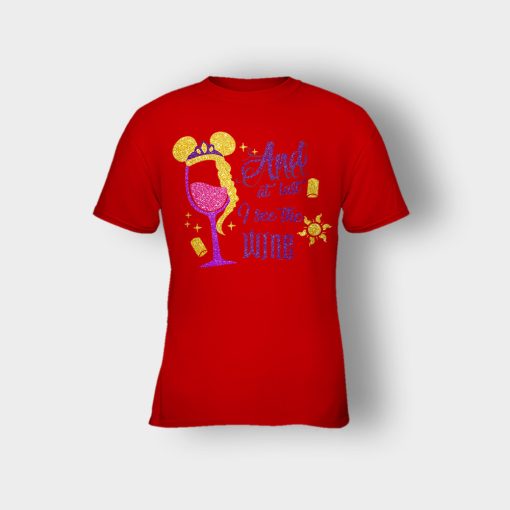 Rapunzel-Wine-Glitter-Tangled-Disney-Inspired-Kids-T-Shirt-Red