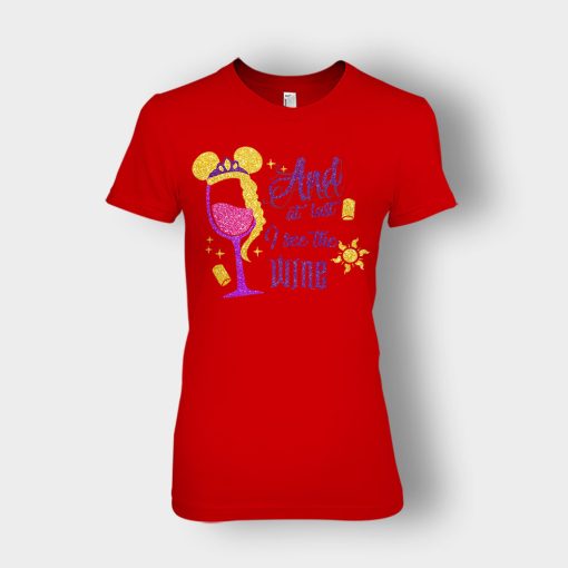 Rapunzel-Wine-Glitter-Tangled-Disney-Inspired-Ladies-T-Shirt-Red