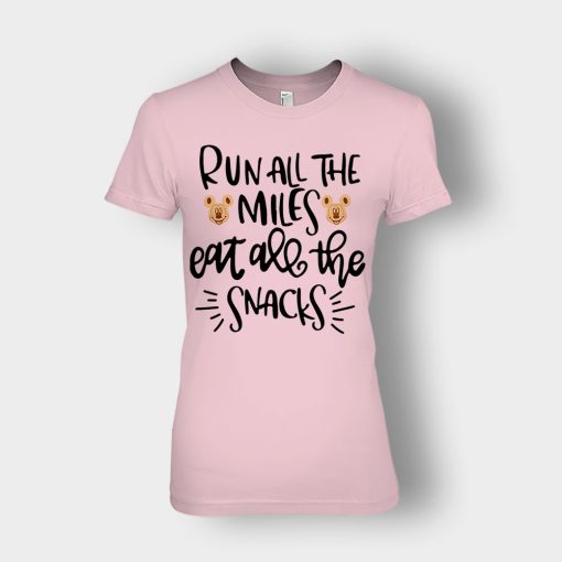 Run-All-The-Miles-Eat-All-The-Snacks-Mickey-Ladies-T-Shirt-Light-Pink