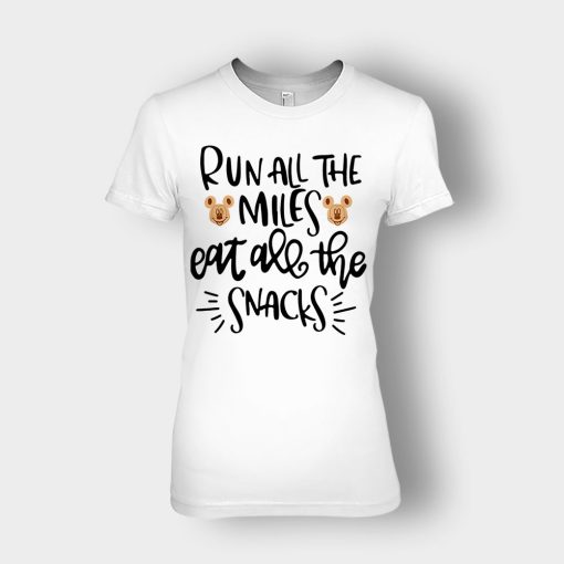 Run-All-The-Miles-Eat-All-The-Snacks-Mickey-Ladies-T-Shirt-White