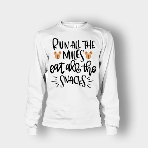 Run-All-The-Miles-Eat-All-The-Snacks-Mickey-Unisex-Long-Sleeve-White