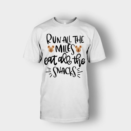Run-All-The-Miles-Eat-All-The-Snacks-Mickey-Unisex-T-Shirt-White