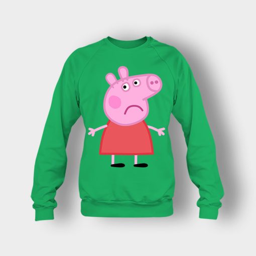 Sad-Peppa-Pig-Crewneck-Sweatshirt-Irish-Green