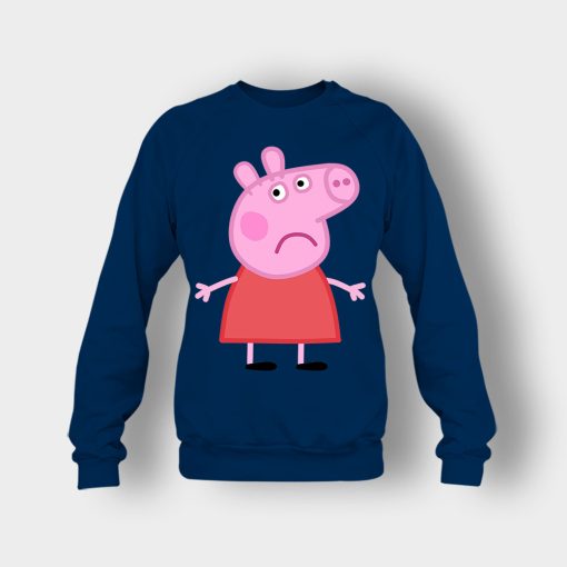 Sad-Peppa-Pig-Crewneck-Sweatshirt-Navy