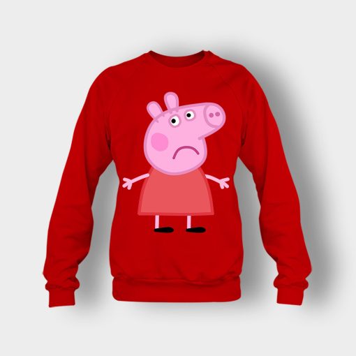 Sad-Peppa-Pig-Crewneck-Sweatshirt-Red
