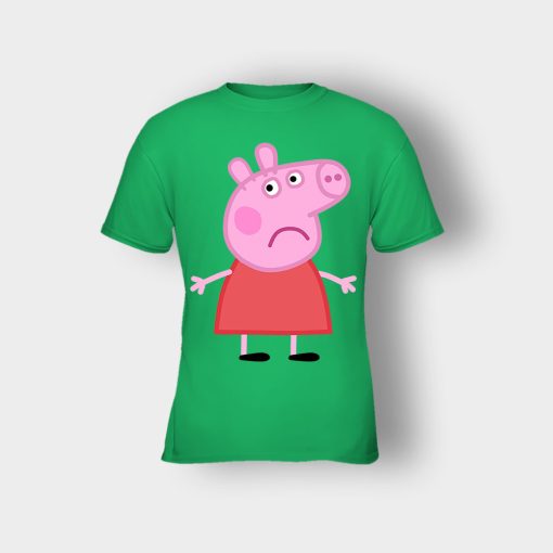 Sad-Peppa-Pig-Kids-T-Shirt-Irish-Green