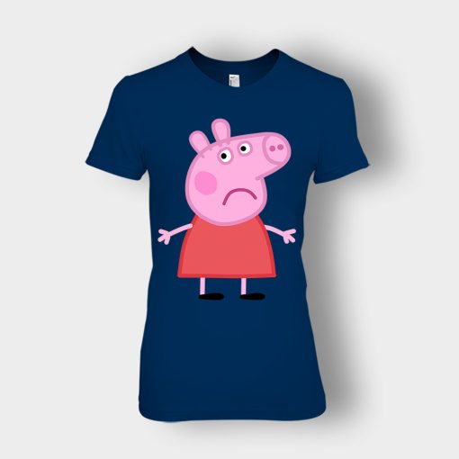 Sad-Peppa-Pig-Ladies-T-Shirt-Navy