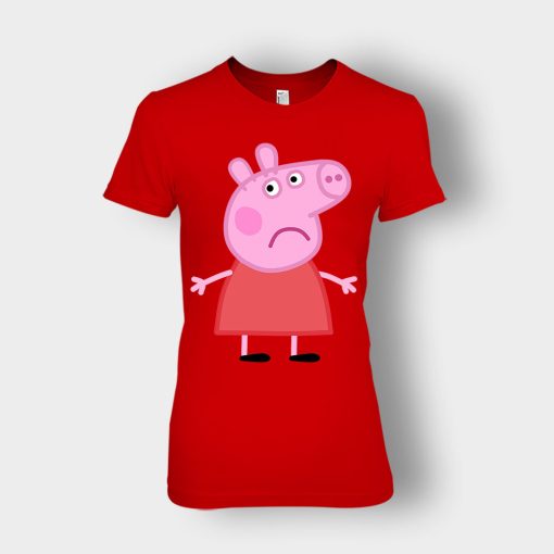 Sad-Peppa-Pig-Ladies-T-Shirt-Red