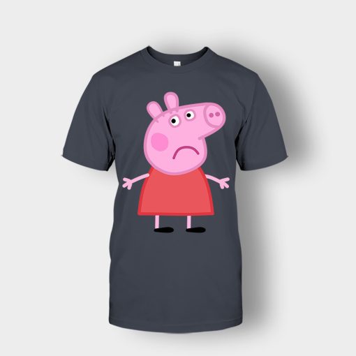 Sad-Peppa-Pig-Unisex-T-Shirt-Dark-Heather
