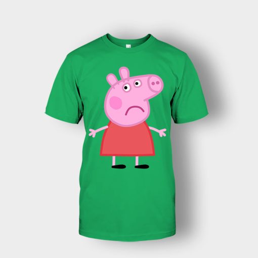 Sad-Peppa-Pig-Unisex-T-Shirt-Irish-Green
