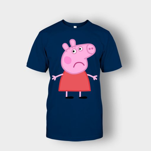 Sad-Peppa-Pig-Unisex-T-Shirt-Navy