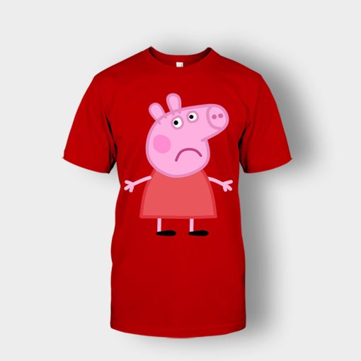 Sad-Peppa-Pig-Unisex-T-Shirt-Red