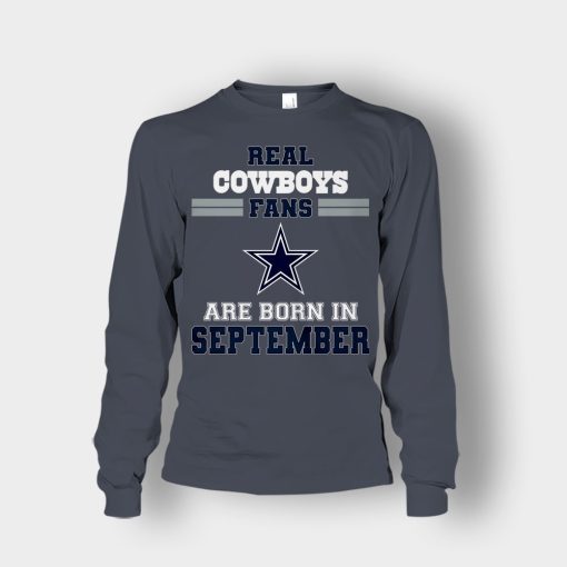 September-Birthday-Dallas-Cowboys-Fan-Unisex-Long-Sleeve-Dark-Heather
