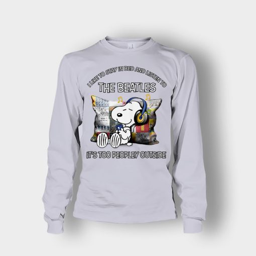 Snoopy-I-like-to-stay-in-bed-and-listen-to-The-Beatles-its-too-peopley-outside-Unisex-Long-Sleeve-Sport-Grey