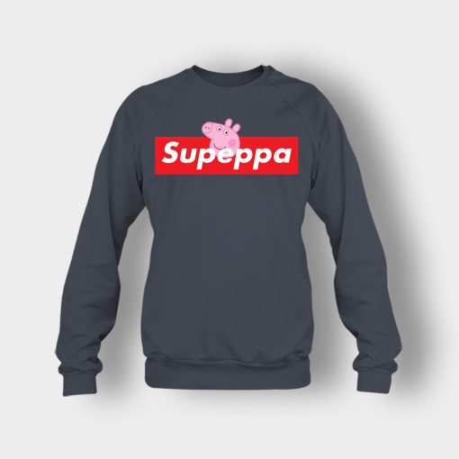 Supreme-Peppa-Pig-Supeppa-Crewneck-Sweatshirt-Dark-Heather