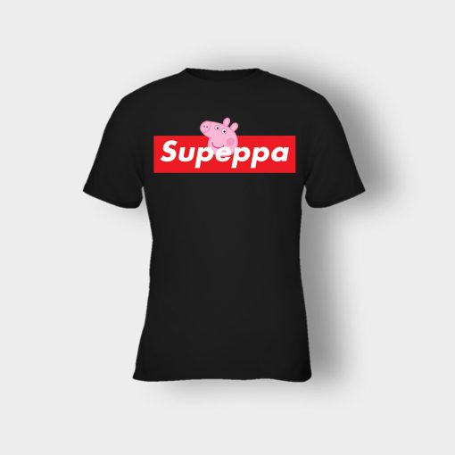 Supreme-Peppa-Pig-Supeppa-Kids-T-Shirt-Black