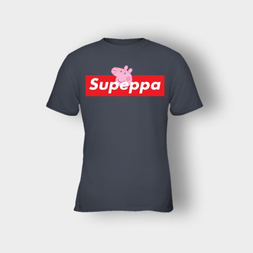 Supreme-Peppa-Pig-Supeppa-Kids-T-Shirt-Dark-Heather