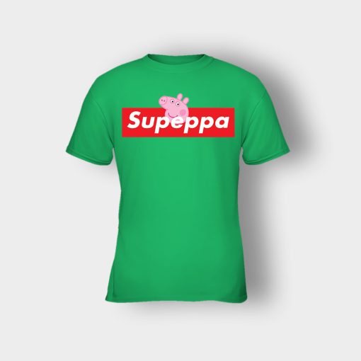 Supreme-Peppa-Pig-Supeppa-Kids-T-Shirt-Irish-Green