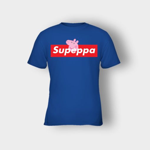 Supreme-Peppa-Pig-Supeppa-Kids-T-Shirt-Royal