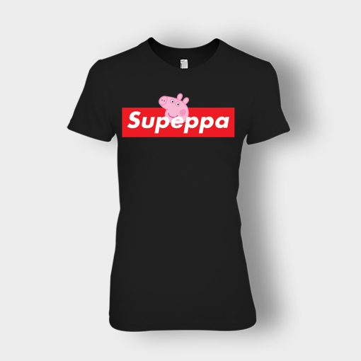Supreme-Peppa-Pig-Supeppa-Ladies-T-Shirt-Black