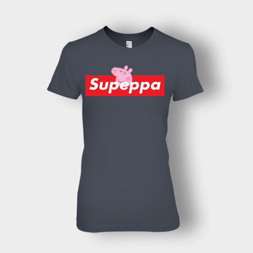 Supreme-Peppa-Pig-Supeppa-Ladies-T-Shirt-Dark-Heather