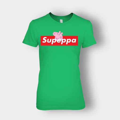 Supreme-Peppa-Pig-Supeppa-Ladies-T-Shirt-Irish-Green