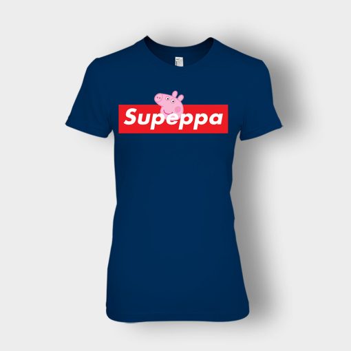 Supreme-Peppa-Pig-Supeppa-Ladies-T-Shirt-Navy
