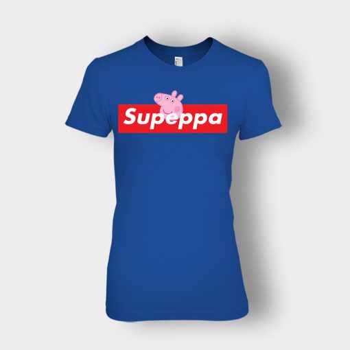 Supreme-Peppa-Pig-Supeppa-Ladies-T-Shirt-Royal