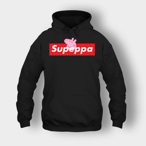 Supreme-Peppa-Pig-Supeppa-Unisex-Hoodie-Black