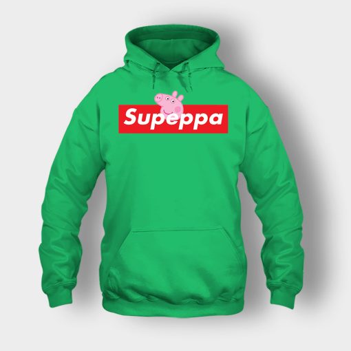 Supreme-Peppa-Pig-Supeppa-Unisex-Hoodie-Irish-Green