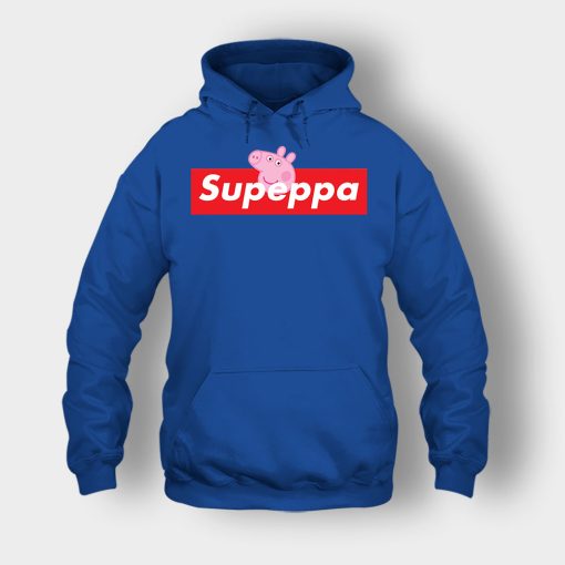 Supreme-Peppa-Pig-Supeppa-Unisex-Hoodie-Royal