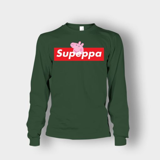 Supreme-Peppa-Pig-Supeppa-Unisex-Long-Sleeve-Forest