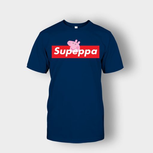 Supreme-Peppa-Pig-Supeppa-Unisex-T-Shirt-Navy
