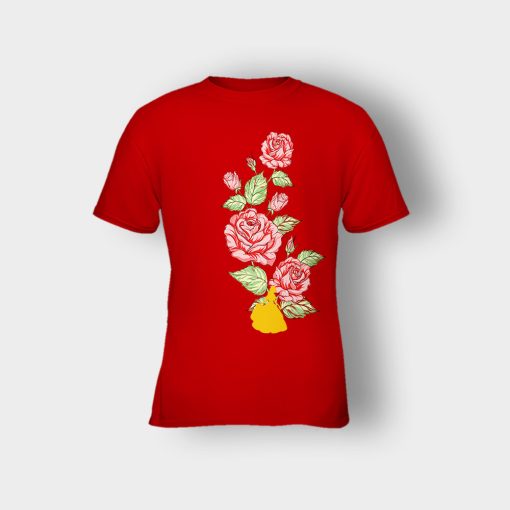 Tangled-Flower-Disney-Kids-T-Shirt-Red