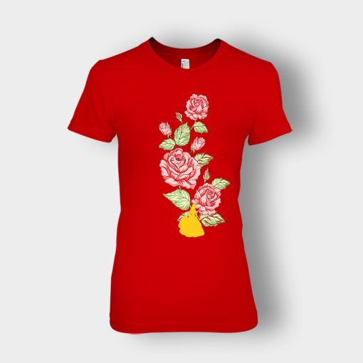 Tangled-Flower-Disney-Ladies-T-Shirt-Red