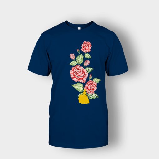 Tangled-Flower-Disney-Unisex-T-Shirt-Navy