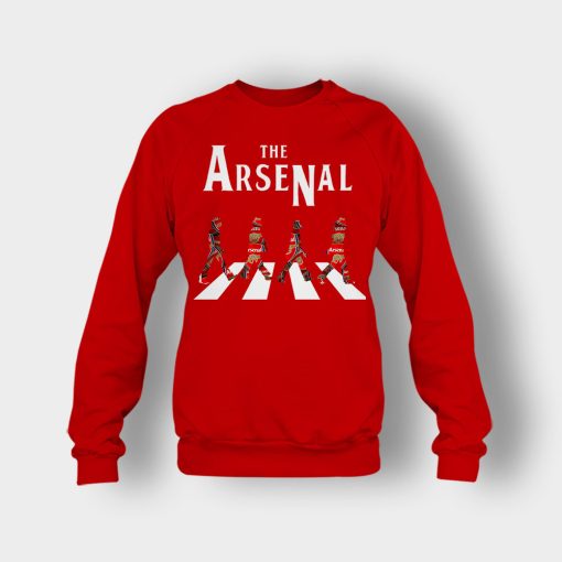 The-Arsenal-The-Beatles-Abbey-Road-Crewneck-Sweatshirt-Red