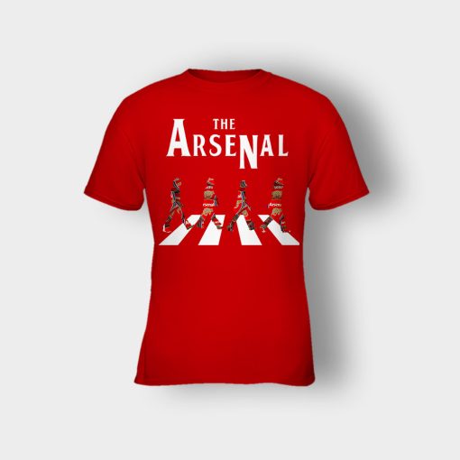 The-Arsenal-The-Beatles-Abbey-Road-Kids-T-Shirt-Red