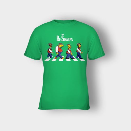 The-Be-Sharps-Crosswalk-The-Beatles-parody-Kids-T-Shirt-Irish-Green