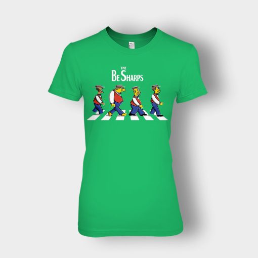 The-Be-Sharps-Crosswalk-The-Beatles-parody-Ladies-T-Shirt-Irish-Green