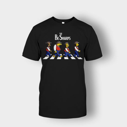 The-Be-Sharps-Crosswalk-The-Beatles-parody-Unisex-T-Shirt-Black