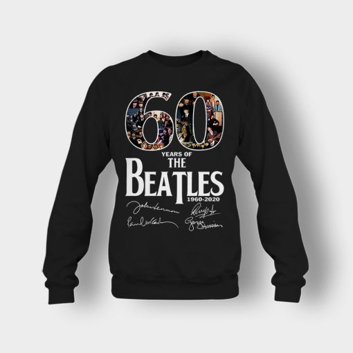 The-Beatles-60th-Anniversary-1960-2020-Signature-Crewneck-Sweatshirt-Black