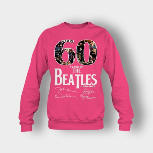 The-Beatles-60th-Anniversary-1960-2020-Signature-Crewneck-Sweatshirt-Heliconia
