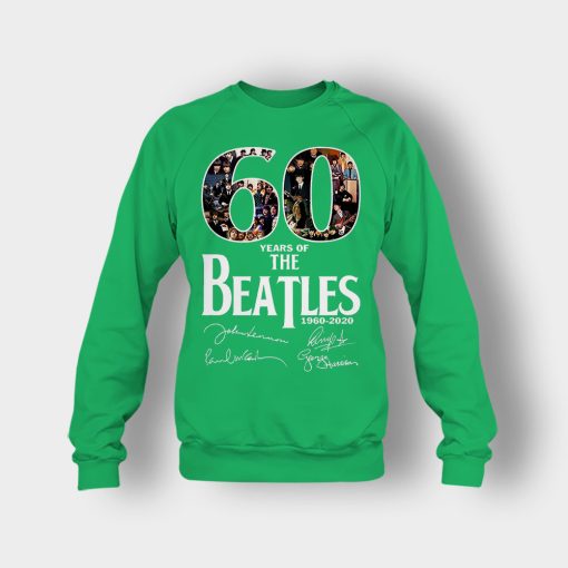 The-Beatles-60th-Anniversary-1960-2020-Signature-Crewneck-Sweatshirt-Irish-Green