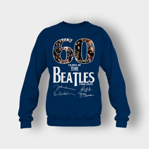The-Beatles-60th-Anniversary-1960-2020-Signature-Crewneck-Sweatshirt-Navy