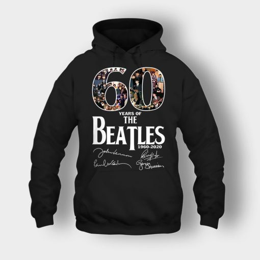 The-Beatles-60th-Anniversary-1960-2020-Signature-Unisex-Hoodie-Black