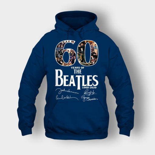 The-Beatles-60th-Anniversary-1960-2020-Signature-Unisex-Hoodie-Navy