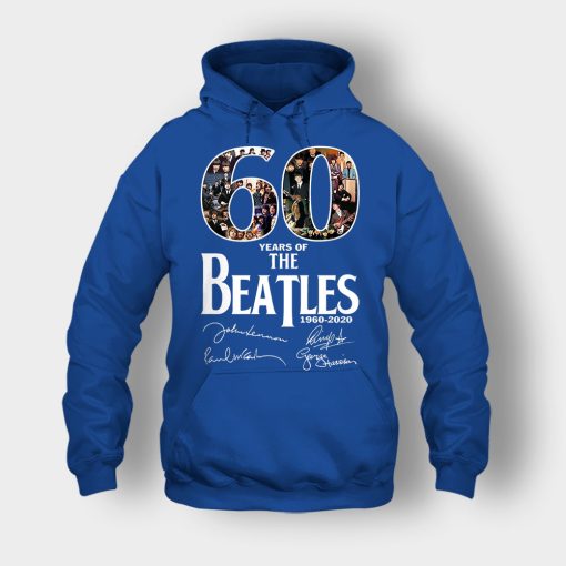 The-Beatles-60th-Anniversary-1960-2020-Signature-Unisex-Hoodie-Royal